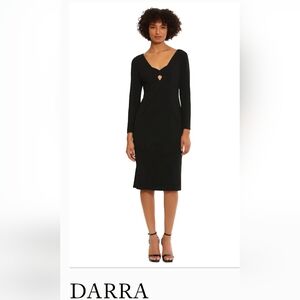 Nordstrom Elegant Black Long Sleeve Dress